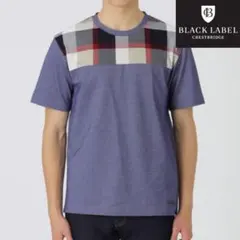 【新品タグ付き】ブラックレーベルクレストブリッジ パネルチェック半袖Tシャツ M