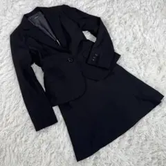 美品✨ クローネ　ブラックフォーマル　セットアップ　1つボタン　11( L)