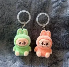 labubu めじるしアクセサリー 2個セット チャーム フィギュア