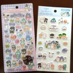 はぴだんぶい☆ボンボンドロップシール&ぷくっとシール 2枚セット【正規品】