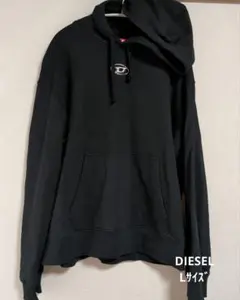 DIESEL ブラック パーカー Lサイズ