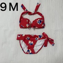 【最終値下】美品　セパレート水着 ビキニ 花柄 レッドのサムネイル