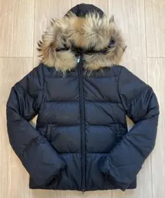 【美品】デュベティカ ADHARA ショートダウンジャケット38ラクーンファー