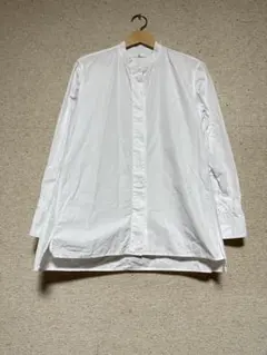 ■ユニクロ　+Ｊ　スーピマコットンスタンドカラーシャツ　レディース