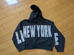 ZARA　NEW YORK フード付きパーカー ブラック