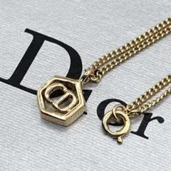 訳あり ヴィンテージ ディオール ブレスレット CDロゴ ヘキサゴン ゴールド