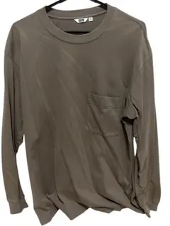 ユニクロ　U 長袖Tシャツ　ポケット付き　XLサイズ