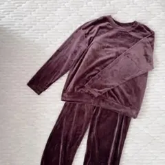 UNIQLO ユニクロ　ウルトラストレッチスムースセット　茶色　ルームウェア