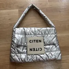 CITEN キルティング トートバッグ シルバーのサムネイル