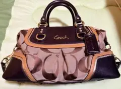 美品✨COACH マディソン アシュレイ シグネチャー ショルダーバッグ Y2K 美品 COACH マディソン アシュレイ シグネチャー ショルダーバッグ Y2K