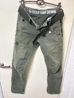 G-STAR RAW 5620 テーパードカーゴパンツ 緑 極美品 29インチのサムネイル