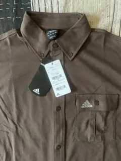 未使用 00s adidas vtg ボタンダウン シャツ CLIMALITE