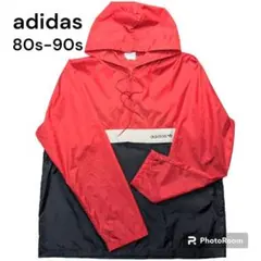 adidas アディダス 80sヴィンテージ　古着　ナイロンパーカー　L