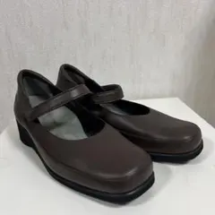 美品　H.P.S. コンフォートシューズ 22.5 ブラウン　ストラップ 本革