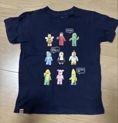 UNIQLO ユニクロ　LEGO レゴ柄　ネイビー　半袖Tシャツ　120