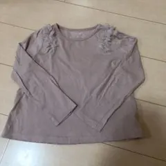 エニィファム　フリル付き長袖カットソー　ロンT 120 フリルTシャツ