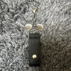 ディズニー ミッキー キーホルダー ブラック