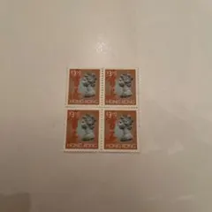 香港 エリザベス女王　$3.10 切手 4枚セット　外国中国切手