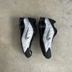 Nike Shox R4 Black Metallic Silver 27cm