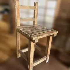 昭和レトロ 木製カウンターチェア 麻の編み込み 居酒屋 和風② - メルカリ