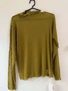 RETRO GIRL オリーブグリーン 長袖 Tシャツ