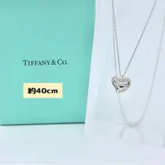 【約40cm・美品】ティファニー　カーブドハート ネックレス 925
