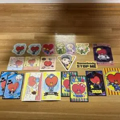 BT21 タイニータン　Ｖ　テテ　TATA ステッカー　カード　まとめ売り