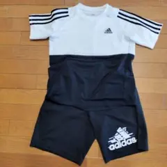 adidas スポーツウェアセット ホワイト/ブラック150