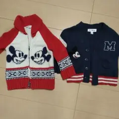 【子供服】GAP Disney カーディガン3点セット ミッキー