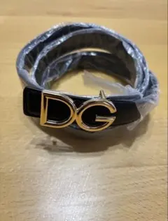 DG ブラックレザー ベルト★新品未使用、送料無料★