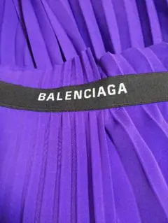BALENCIAGA バレンシアガ パープル プリーツスカートのサムネイル