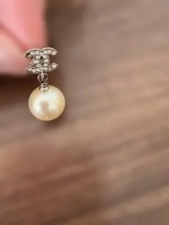 CHANEL ピアス　ダイアモンド　パール　値下げ　片側のみ　値下げ