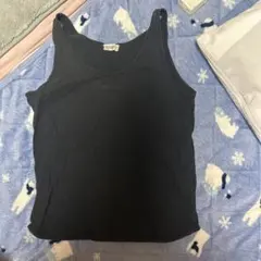 黒のコットンタンクトップMサイズ