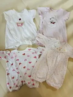 赤ちゃん本舗/クリームデココ/ベビー服 カバーオール4枚セットのサムネイル