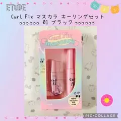 ETUDE Curl Fix マスカラ キーリングセット 01 블랙