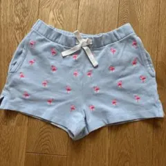 ラルフローレン　フラミンゴ刺繍 水色ハーフパンツ