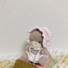 【お値下げ】ぬいぐるみ用 着せ替え服 メイド ピンク