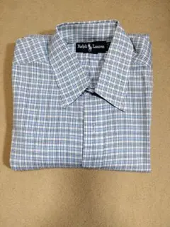 Ralph Lauren 長袖シャツ 41ー84 青系チェック