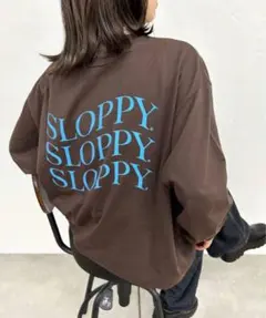WHO'S WHO gallery SLOPPY スウェット ブラウンのサムネイル