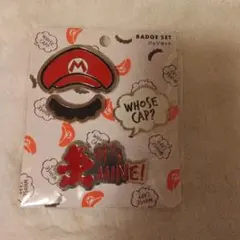 【新品】 USJ 　初期　スーパーマリオ　ピンバッジ「WHOSE CAP？」