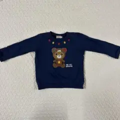 MIKI HOUSE ミキハウス ベビー　トレーナー ネイビー　90cm
