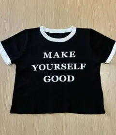 MAKE YOURSELF GOOD ロゴ 半袖 Tシャツ ブラック