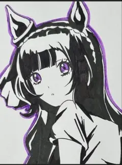 ウマ娘 ヴィブロス 切り絵 - メルカリ
