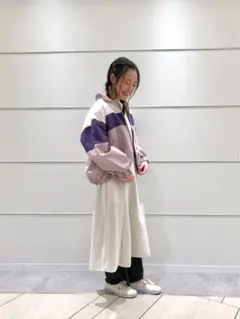 エヘカソポ　カラーブロッキングブルゾン アウター