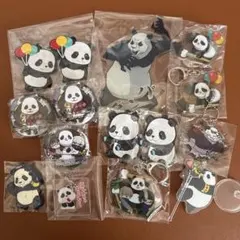 呪術廻戦　パンダ　アクリルスタンド　缶バッジ　まとめ売り