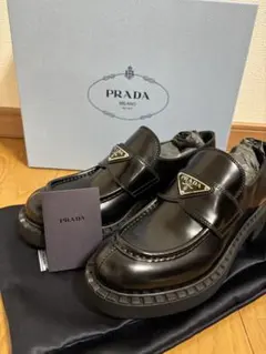 PRADA チョコレート ローファー