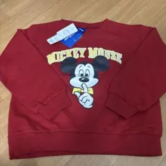 ミッキーマウス トレーナー 赤 120