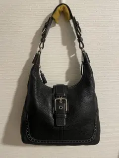 オールドコーチ COACH レザーショルダーバッグ ワンショルダー ソーホー 黒
