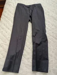 極上【サイズ44】INCOTEX メンズスラックス　ダークネイビー　艶感