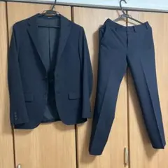 コムサイズム　ビジネススーツ上下SS 就活　ネイビー　紺　秋冬
